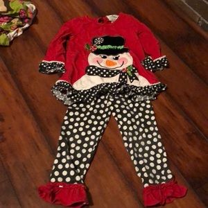 Snowman holiday outfit